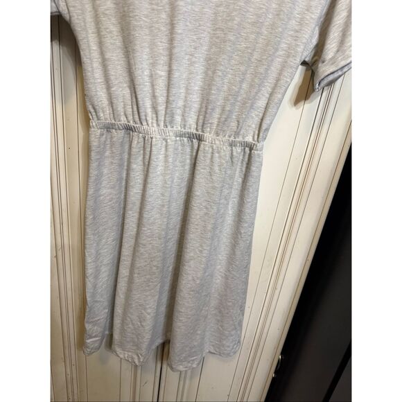 Zara Girls Short Sleeve Elastic Waist Wrap Skirt T-Shirt Dress Gray Size 11-12 - Picture 12 of 13